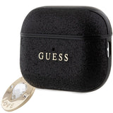 Guess GUAP2PGEHCDK-kasse til AirPods Pro 2-omslag - sort Fixed Glitter Heart Diamond Charm