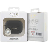 Guess GUAP2PGEHCDK-kasse til AirPods Pro 2-omslag - sort Fixed Glitter Heart Diamond Charm