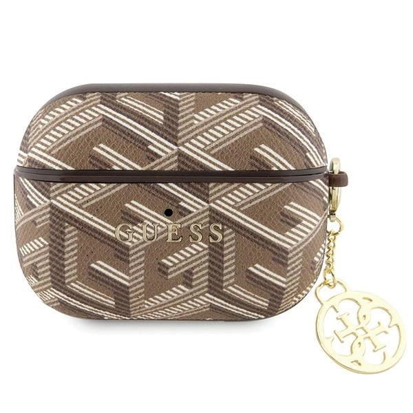 Guess GUAPPGCE4CW fodtøj til AirPods Pro - brun GCube Charm