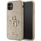 Guess GUHCN61HG4SGD iPhone 11 / Xr - guld Glitter Script Big 4G
