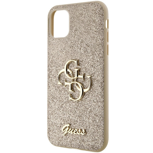 Guess GUHCN61HG4SGD iPhone 11 / Xr - guld Glitter Script Big 4G