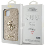 Guess GUHCN61HG4SGD iPhone 11 / Xr - guld Glitter Script Big 4G