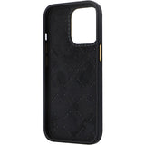 Guess GUHCP13LM4DGPK fodtøj til iPhone 13 Pro / 13 - sort Silicone Logo Strass 4G
