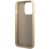 Guess GUHCP13XHG4SGD-kasse til iPhone 13 Pro Max 6.7" - guld Glitter Script Big 4G