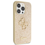 Guess GUHCP14LHG4SGD-kasse til iPhone 14 Pro - guld Glitter Script Big 4G
