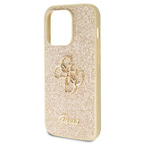 Guess GUHCP14LHG4SGD-kasse til iPhone 14 Pro - guld Glitter Script Big 4G