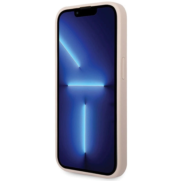 Guess 4G Big Metal Logo-hylster til iPhone 15 Pro - pink