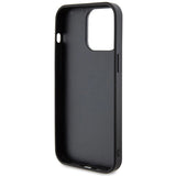 Guess Rhinestone Metal Logo-hylster til iPhone 15 Pro - gul