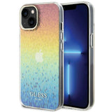 Guess IML Faceted Mirror Disco Iridescent case til iPhone 15 - flerfarvet
