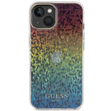 Guess IML Faceted Mirror Disco Iridescent case til iPhone 15 - flerfarvet