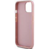 Guess Glitter Script Stor 4G-kasse til iPhone 15 - pink