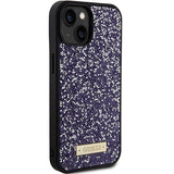 Guess Rhinestone Metal Logo iPhone 15 Case - Pink