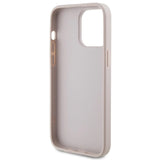 Guess 4G Metal Gold Logo-hylster til iPhone 15 Pro Max - pink