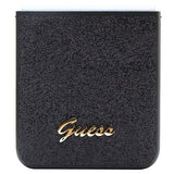 Guess Glitter Script-kasse til Samsung Galaxy Z Flip 5 - sort