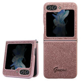 Guess Glitter Script Case til Samsung Galaxy Z Flip 5 - pink