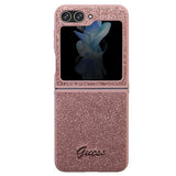Guess Glitter Script Case til Samsung Galaxy Z Flip 5 - pink
