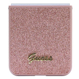 Guess Glitter Script Case til Samsung Galaxy Z Flip 5 - pink