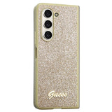 Guess Glitter Script case til Samsung Galaxy Z Fold 5 - guld