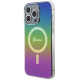 Guess IML Iridescent MagSafe-hylster til iPhone 15 Pro - sort