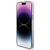Guess IML Iridescent MagSafe-hylster til iPhone 15 Pro - pink