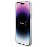 Guess IML Iridescent MagSafe-hylster til iPhone 15 Pro - turkis