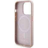 Guess Saffiano MagSafe-fodral til iPhone 15 Pro - pink