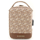 Guess GUHBHGCFSEW Organiseringspose - brun GCube Stripe