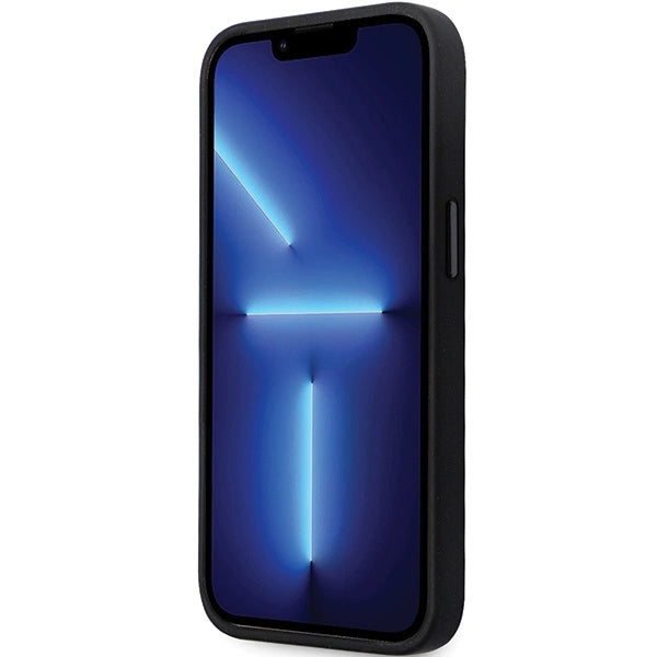 Karl Lagerfeld KLHCP14XSMHKNPK case for iPhone 14 Pro Max 6.7" - black Silicone Ikonik Metal Pin