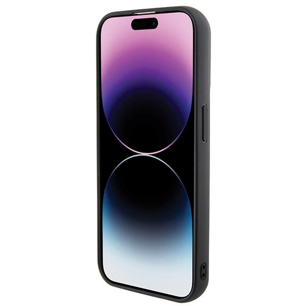 Karl Lagerfeld 3D Rubber Multi Logo case for iPhone 15 Pro - black