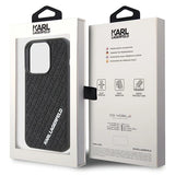 Karl Lagerfeld 3D Rubber Multi Logo case for iPhone 15 Pro - black