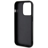 Karl Lagerfeld 3D Rubber Glitter Logo case for iPhone 15 Pro Max - black