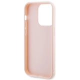 Karl Lagerfeld 3D Rubber Glitter Logo case for iPhone 15 Pro Max - pink