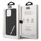 Karl Lagerfeld 3D Rubber Multi Logo case for iPhone 15 Pro Max - black