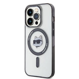 Karl Lagerfeld IML Choupette's Head MagSafe case for iPhone 15 Pro - transparent