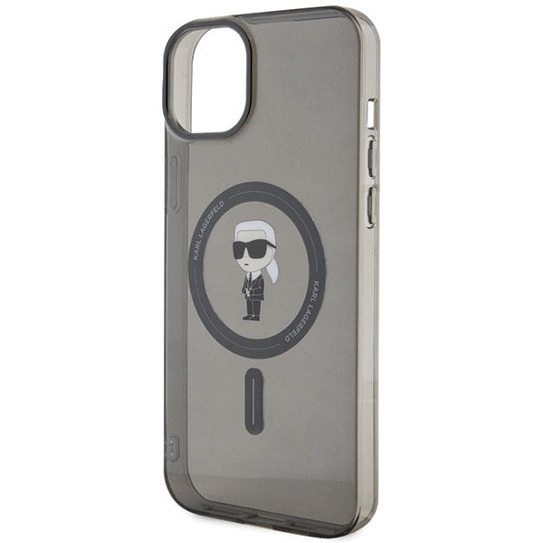 Karl Lagerfeld IML Ikonik MagSafe case for iPhone 15 Plus - black