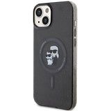 Karl Lagerfeld Karl&Choupette Glitter MagSafe case for iPhone 15 Plus - black