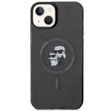 Karl Lagerfeld Karl&Choupette Glitter MagSafe case for iPhone 15 Plus - black