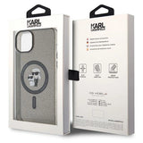 Karl Lagerfeld Karl&Choupette Glitter MagSafe case for iPhone 15 Plus - black