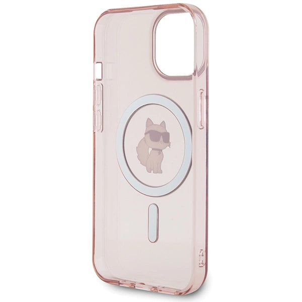 Karl Lagerfeld IML Choupette MagSafe case for iPhone 15 - pink