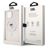 Karl Lagerfeld IML Choupette MagSafe case for iPhone 15 - pink