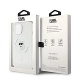 Karl Lagerfeld IML Choupette MagSafe case for iPhone 15 - transparent