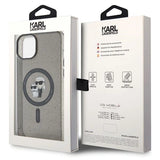 Karl Lagerfeld Karl&Choupette Glitter MagSafe case for iPhone 15 - black