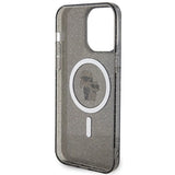 Karl Lagerfeld Karl&Choupette Glitter MagSafe case for iPhone 15 Pro Max - black