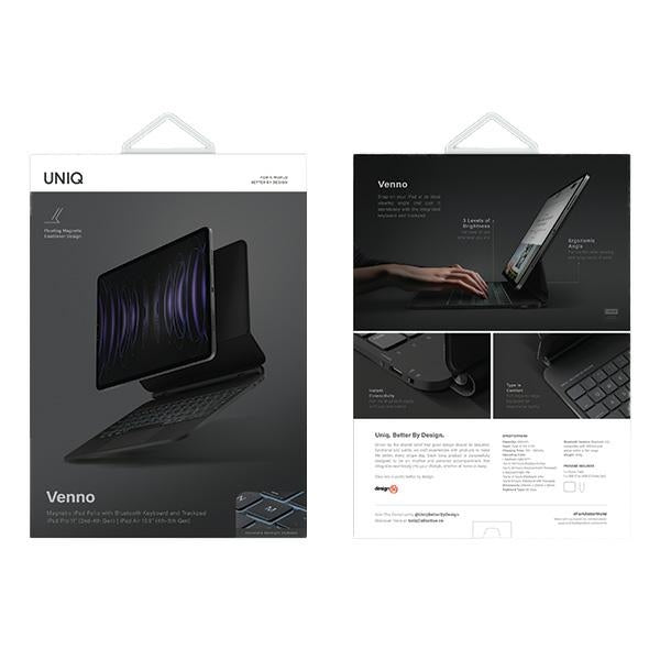 Uniq Venno Magnetic Smart-foder med tastatur til iPad Pro 11 (2022/2021) / Air 10.9 (2022/2020) - sort