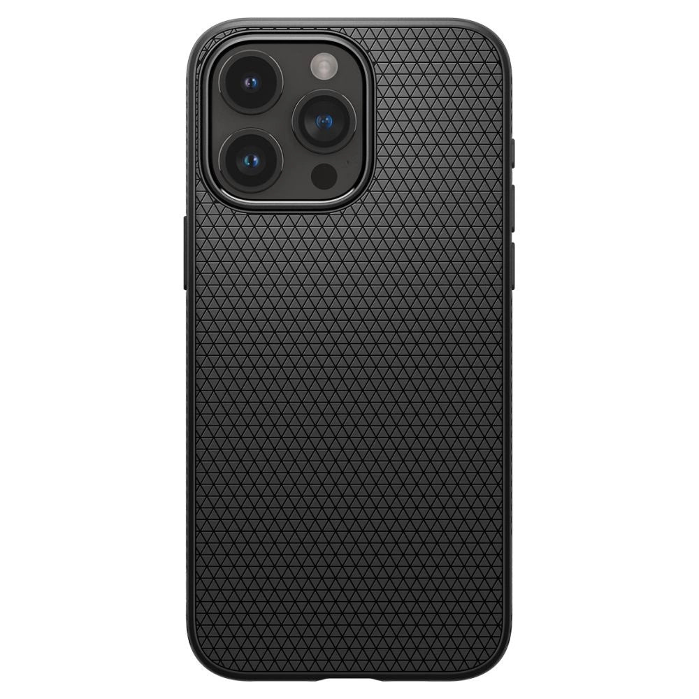 Spigen Liquid Air iPhone 15 Pro Case - Matte sort