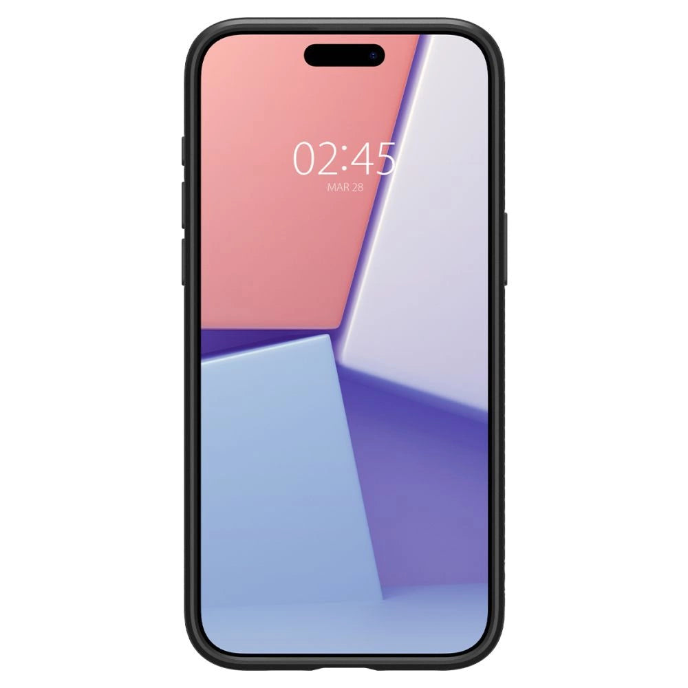 Spigen Liquid Air iPhone 15 Pro Case - Matte sort