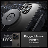 Spigen Rugged Armor Mag Case med MagSafe til iPhone 15 Pro - Matte Black