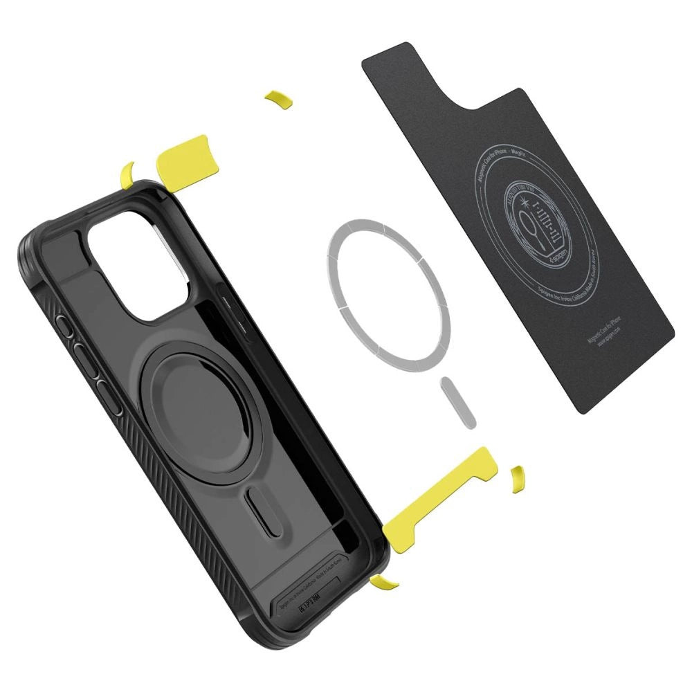 Spigen Rugged Armor Mag Case med MagSafe til iPhone 15 Pro - Matte Black