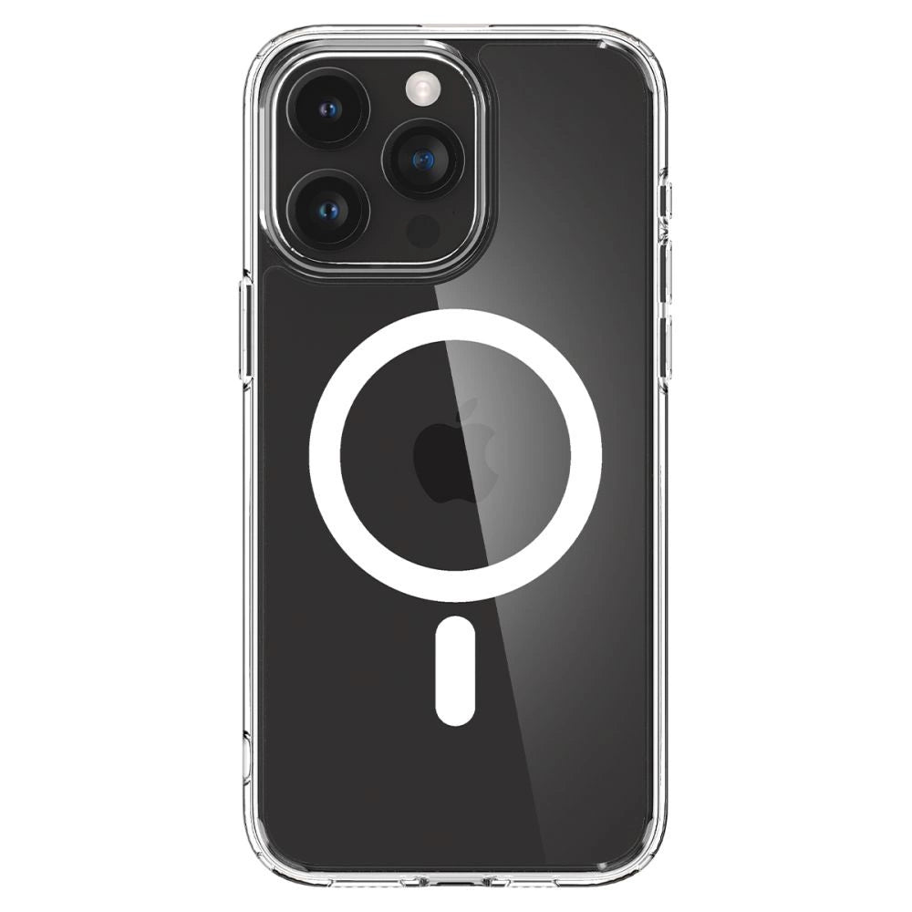 Spigen Ultra Hybrid Mag Case med MagSafe til iPhone 15 Pro Max - hvid