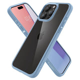 Spigen Crystal Hybrid Case til iPhone 15 Pro Max - Clear Blue